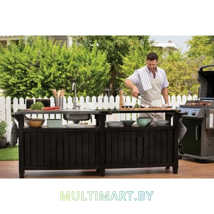 Стол Keter Unity Chef 415 L 249459 (графит)